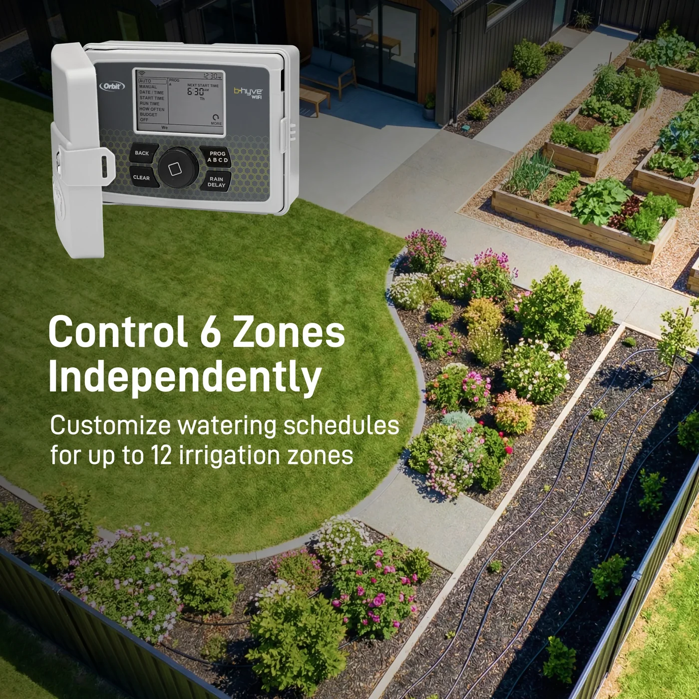 Orbit B-hyve 57946 6-Zone Indoor/Outdoor Controller, manufacturer gallery view 2