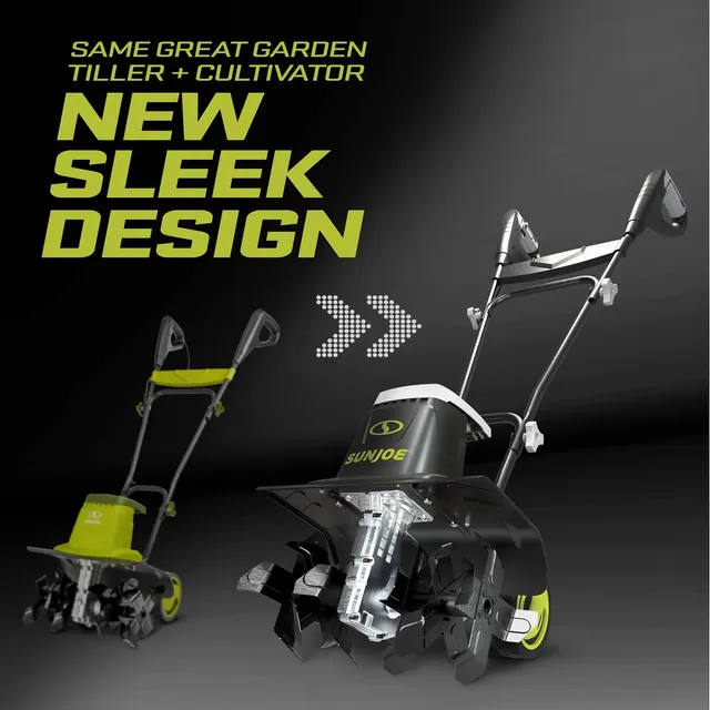 Sun Joe Corded Electric Garden Tiller & Cultivator with Steel Tines, TJ604E | manufacturer gallery view 3
