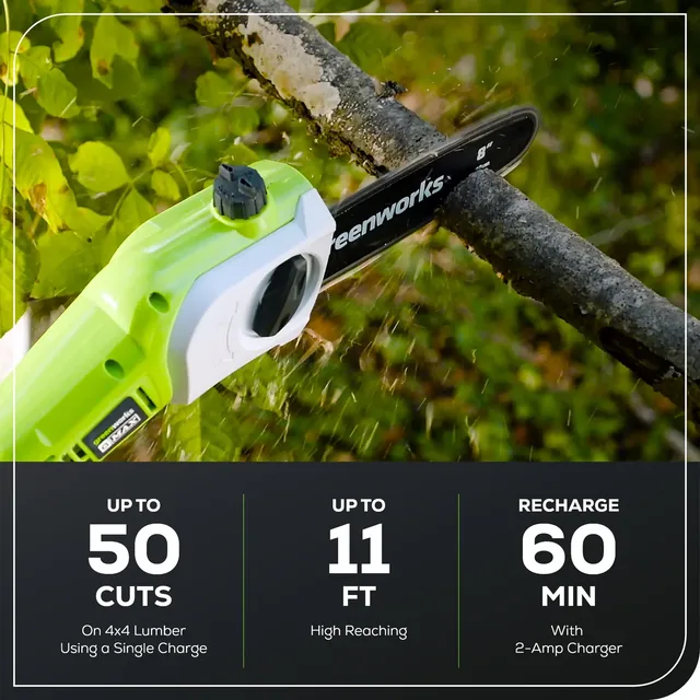 Greenworks PSPH40B210 pole saw, manufacturer gallery view 4