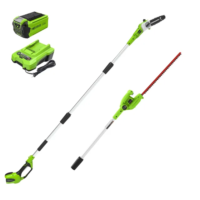 Greenworks PSPH40B210 pole saw, manufacturer gallery view 1