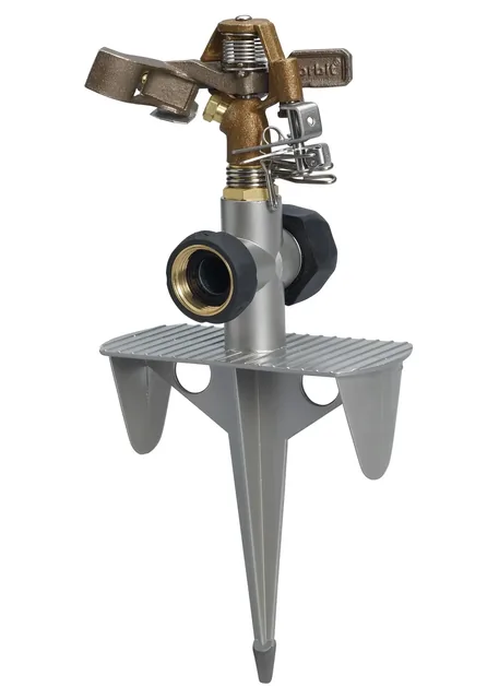 Orbit 56946 Brass Impact Sprinkler on Zinc Spike, product view