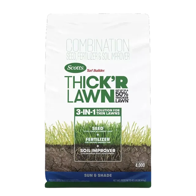 Scotts Turf Builder Thick'R Lawn Sun & Shade, 40-pound bag