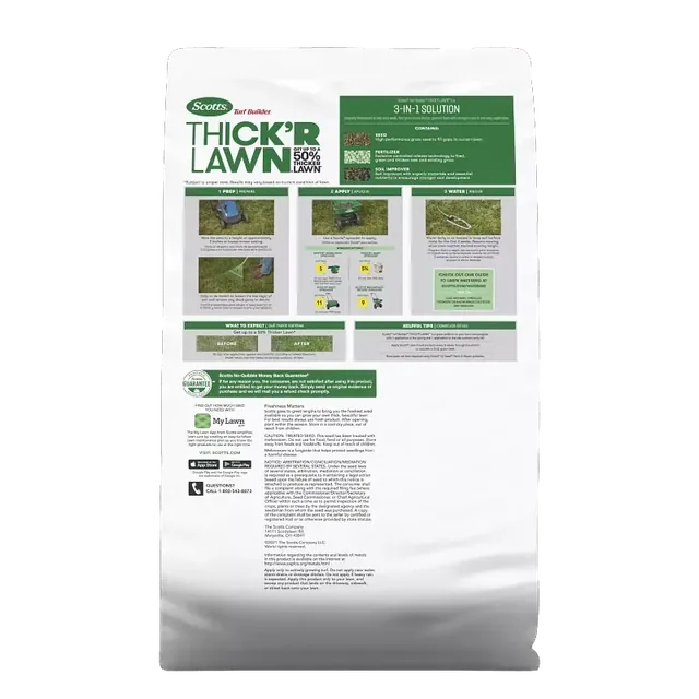 Scotts Turf Builder Thick'R Lawn Sun & Shade, 40-pound bag, gallery view 2