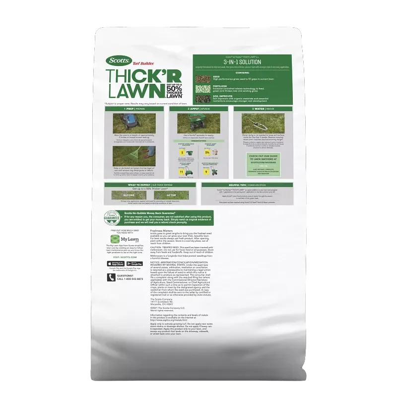 Scotts Turf Builder Thick'R Lawn Sun & Shade, 40-pound bag, gallery view 2