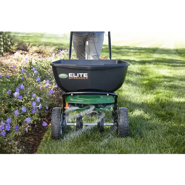 Scotts Elite dual-rotor spreader manufacturer product view 2