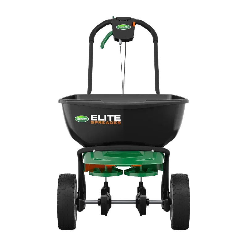 Scotts Elite dual-rotor spreader manufacturer product view 1