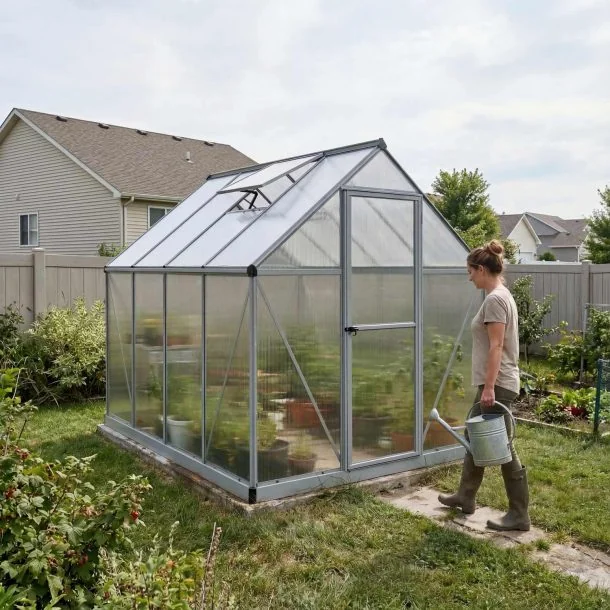 Canopia Mythos 6 × 8 greenhouse, silver manufacturer product view 4
