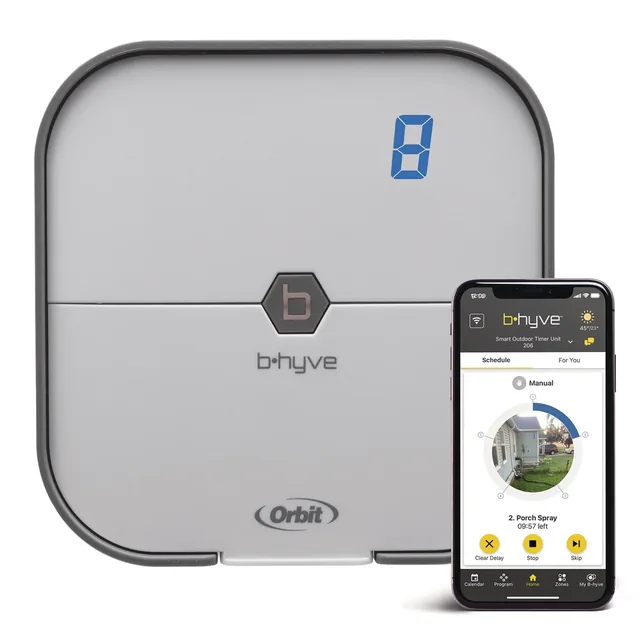 Orbit B-hyve 57925 eight-zone indoor controller, product view 1