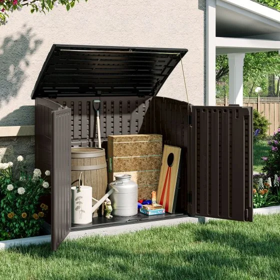 Suncast BMS2500SB Stoney Black shed, product view 3
