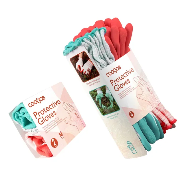 COOLJOB women’s gardening gloves, six pairs, medium, product view 3