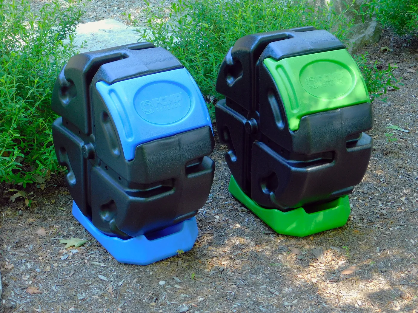 FCMP HOTFROG 19-gallon rolling composter, blue manufacturer product view 3