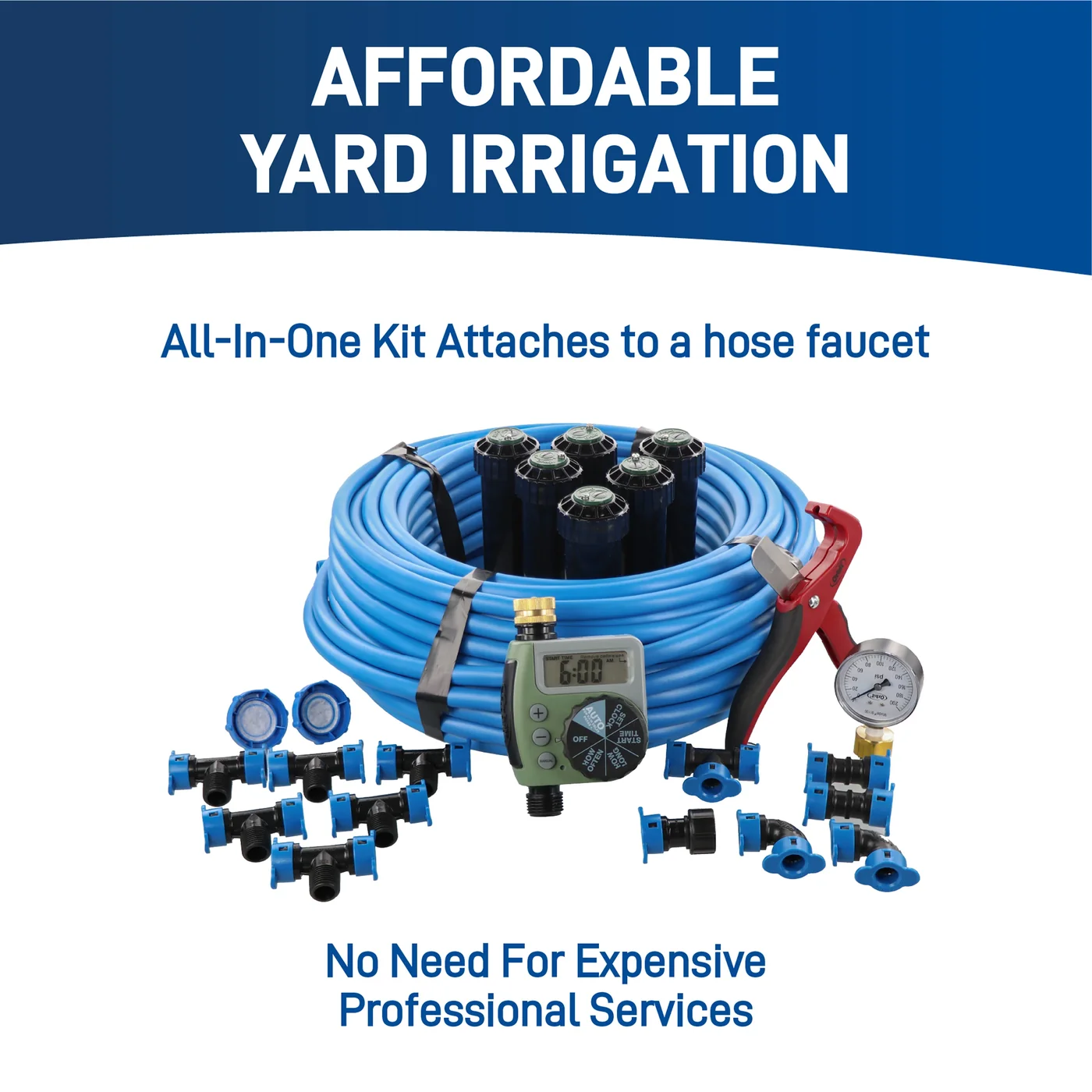 Orbit 50020 One-Zone In-Ground Sprinkler Kit, manufacturer gallery view 3