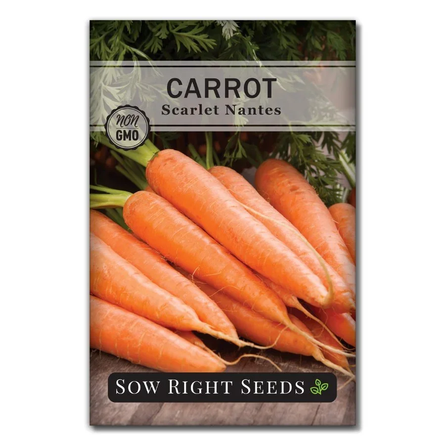 Sow Right Seeds Scarlet Nantes carrot manufacturer product view 1