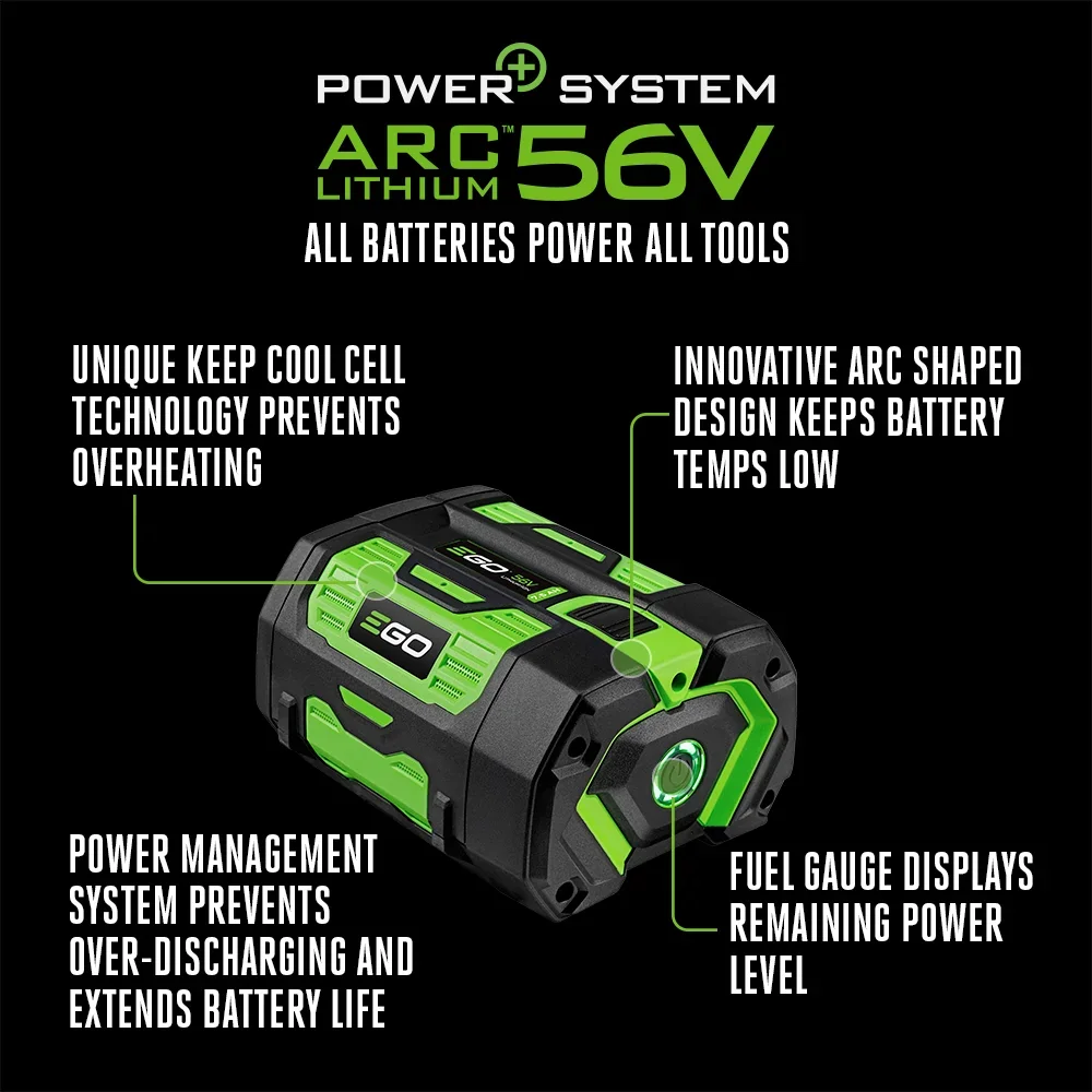 EGO BA4200T 56V 7.5Ah battery, product photograph 3