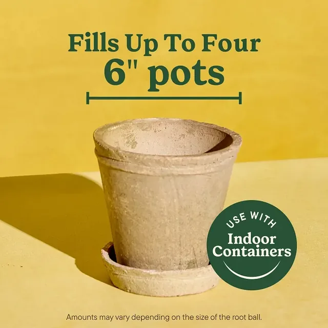 Miracle-Gro Indoor Potting Mix for All Plants, 6-quart bag from the two-pack, gallery view 6