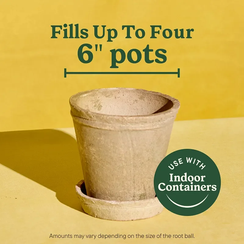 Miracle-Gro Indoor Potting Mix for All Plants, 6-quart bag from the two-pack, gallery view 6
