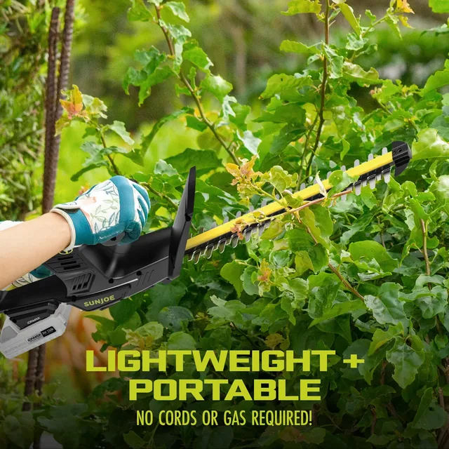 Sun Joe 24V-HT18-LTE hedge trimmer, manufacturer gallery view 6