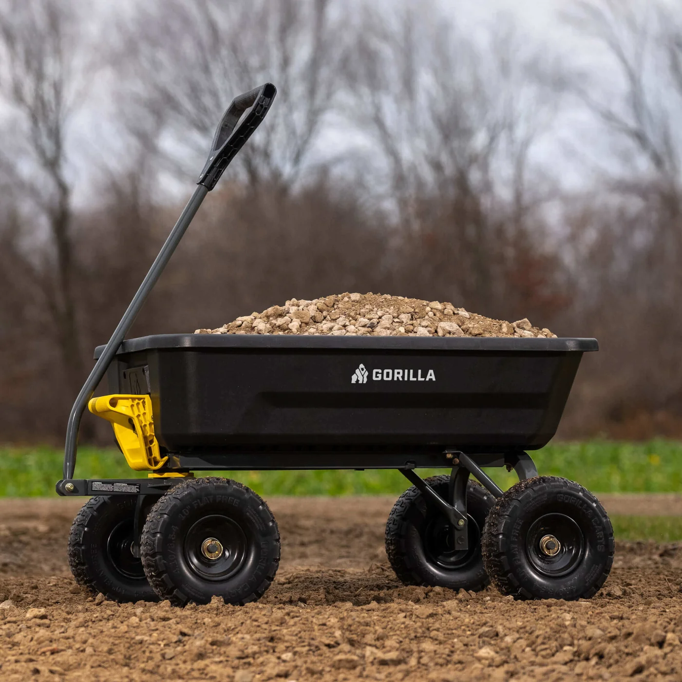 Gorilla 4GCG-NF poly dump cart, product gallery view 1