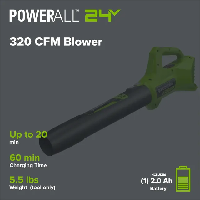 Greenworks BLG306 leaf blower, manufacturer gallery view 2