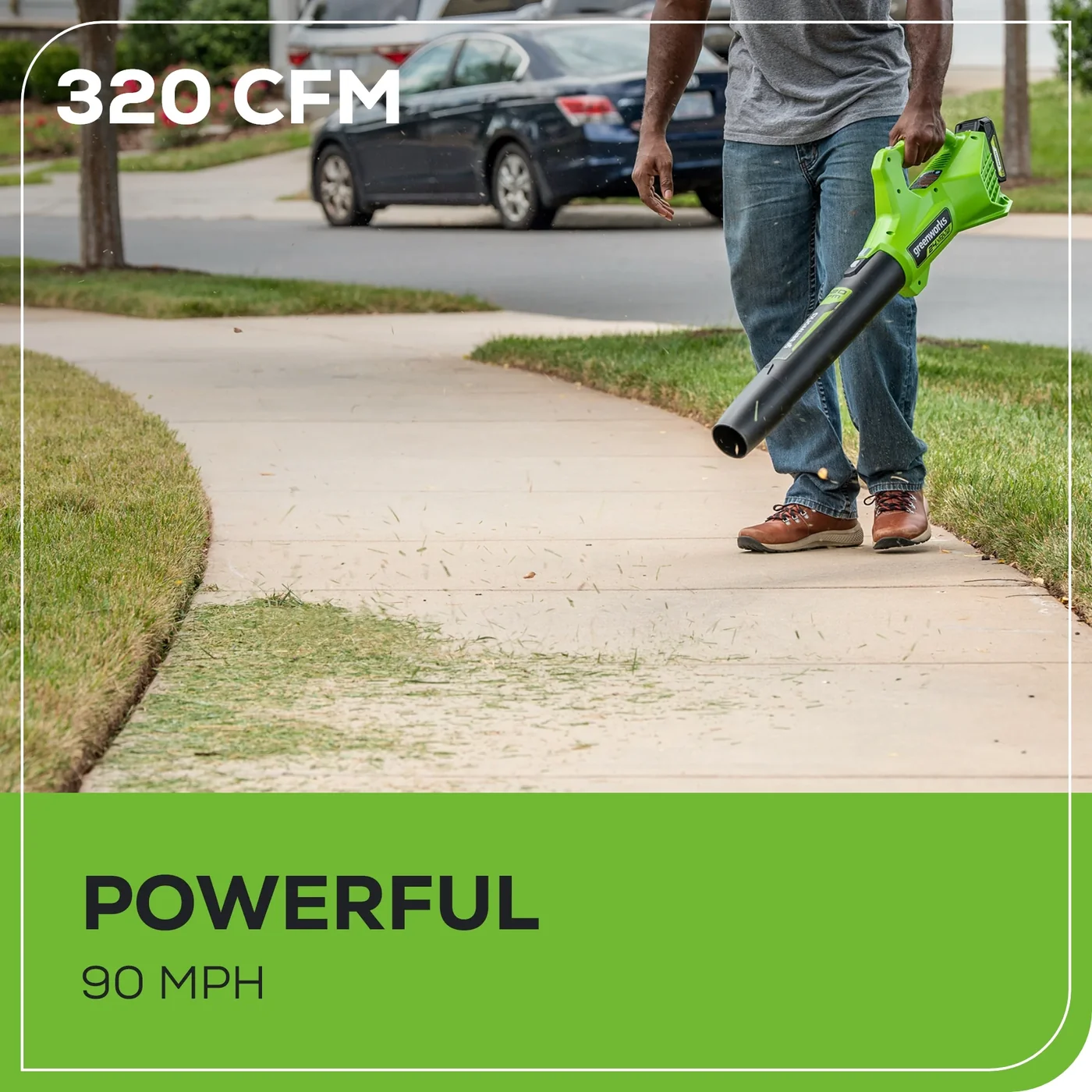 Greenworks BLG306 leaf blower, manufacturer gallery view 5