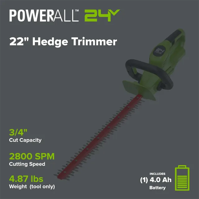 Greenworks HT24B04 hedge trimmer, manufacturer gallery view 2