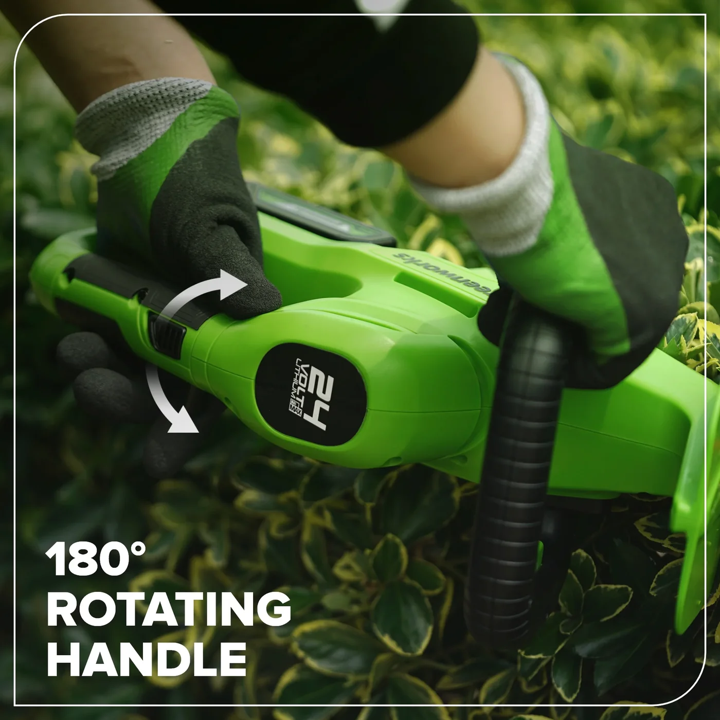 Greenworks HT24B04 hedge trimmer, manufacturer gallery view 6