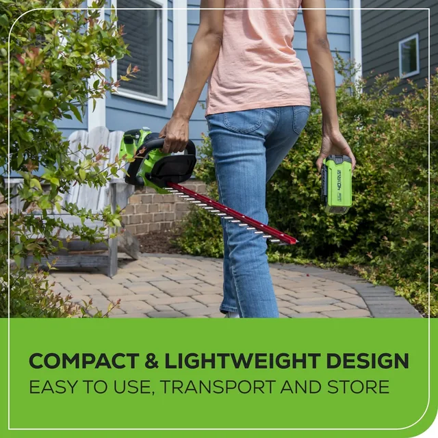 Greenworks HT40B02 hedge trimmer, manufacturer gallery view 5