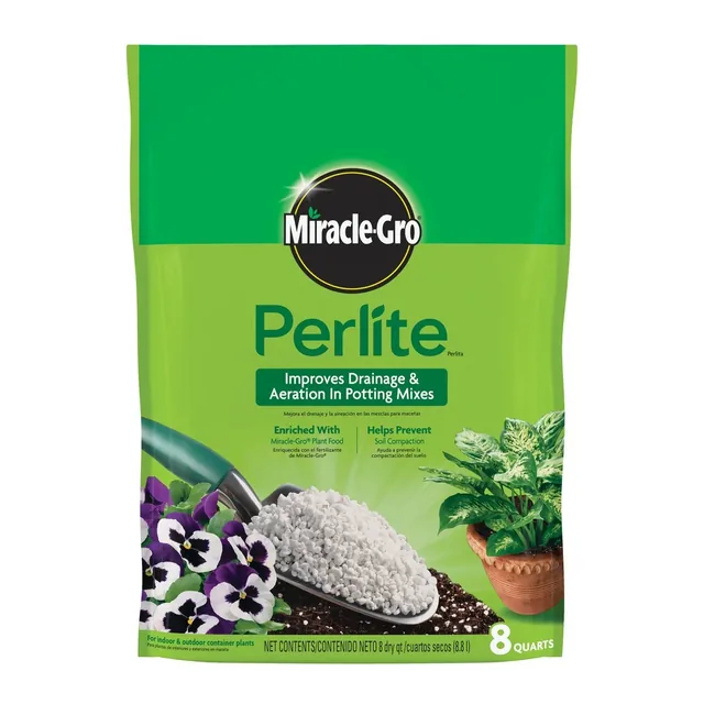 Miracle-Gro Perlite, two 8-quart bags, one constituent bag or product detail