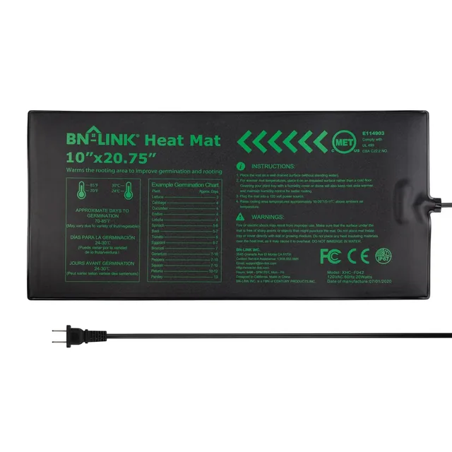 BN-LINK 10 × 20.75-inch seedling heat mat, product view 1