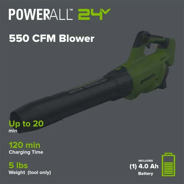 Greenworks BLF442 leaf blower, manufacturer gallery view 2
