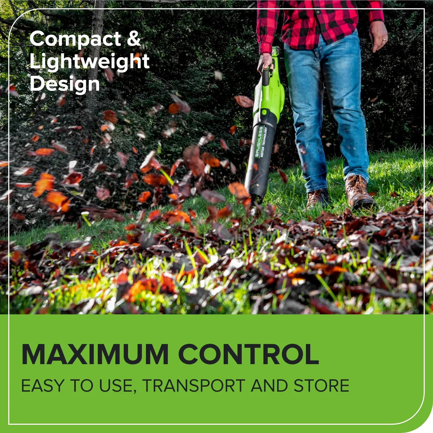 Greenworks BLF442 leaf blower, manufacturer gallery view 6