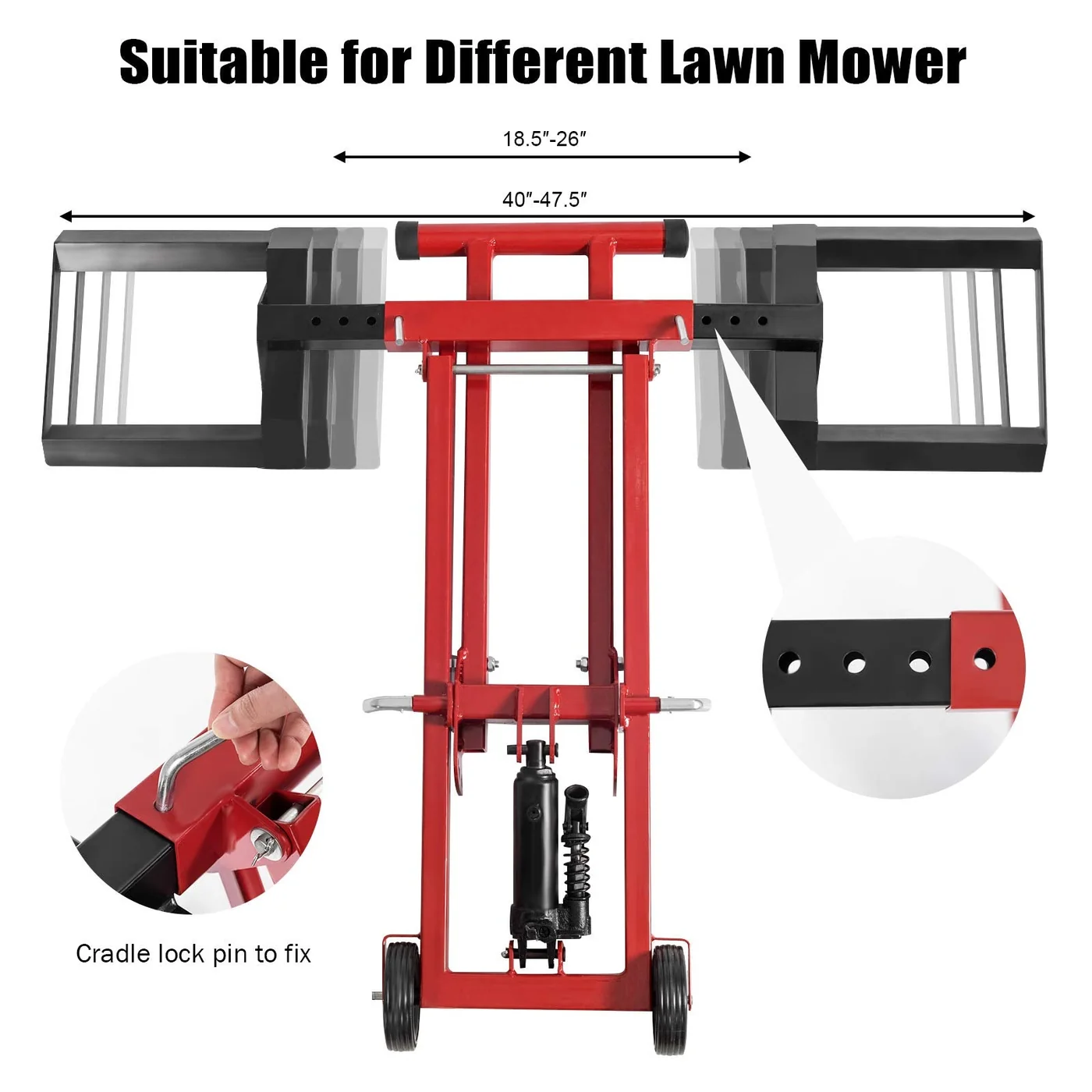 Goplus 500-pound hydraulic mower lift, product gallery view 2