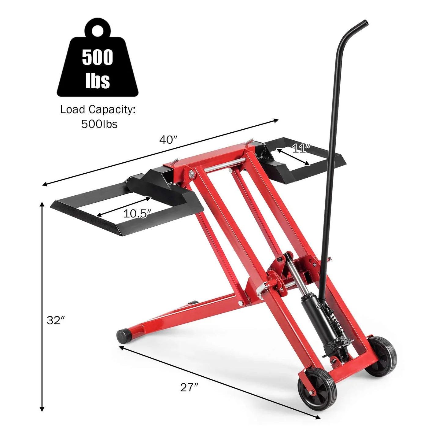 Goplus 500-pound hydraulic mower lift, product gallery view 7