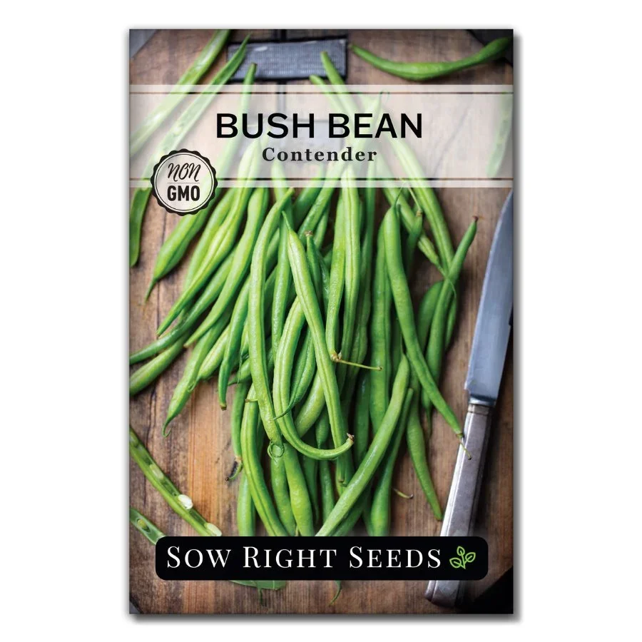 Sow Right Seeds Contender bush bean manufacturer product view 1