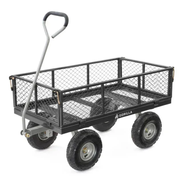 Gorilla GOR800B-COM steel utility wagon, product gallery view 3