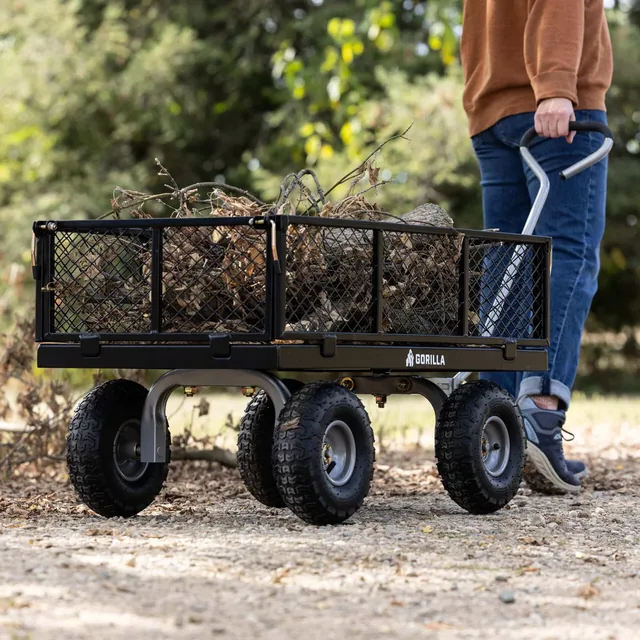 Gorilla GOR800B-COM steel utility wagon, product gallery view 4