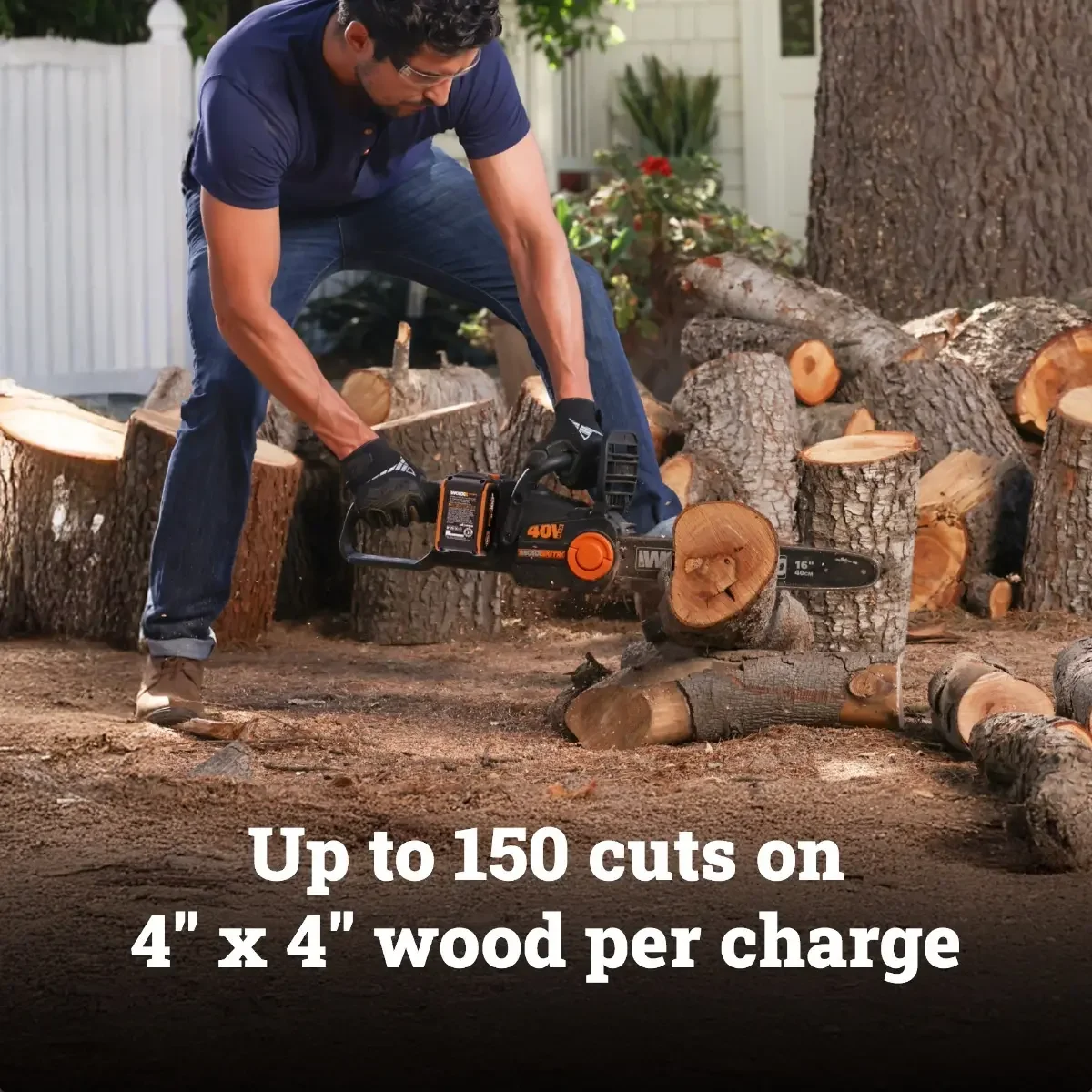 WORX WG385 chainsaw, manufacturer gallery view 2
