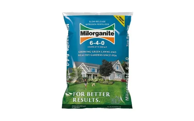 Milorganite 6-4-0 lawn fertilizer, 32 lb. manufacturer product view 1