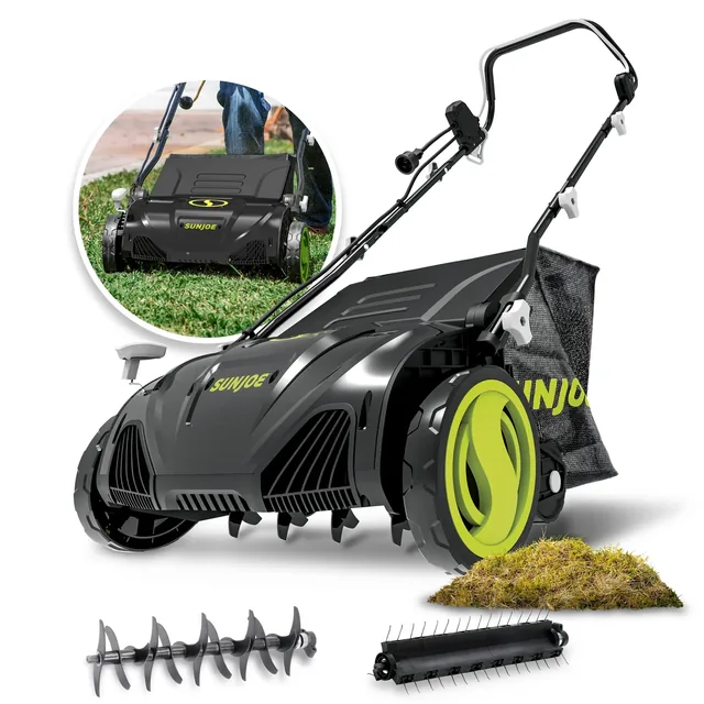 Sun Joe AJ805E dethatcher and scarifier, product gallery view 1