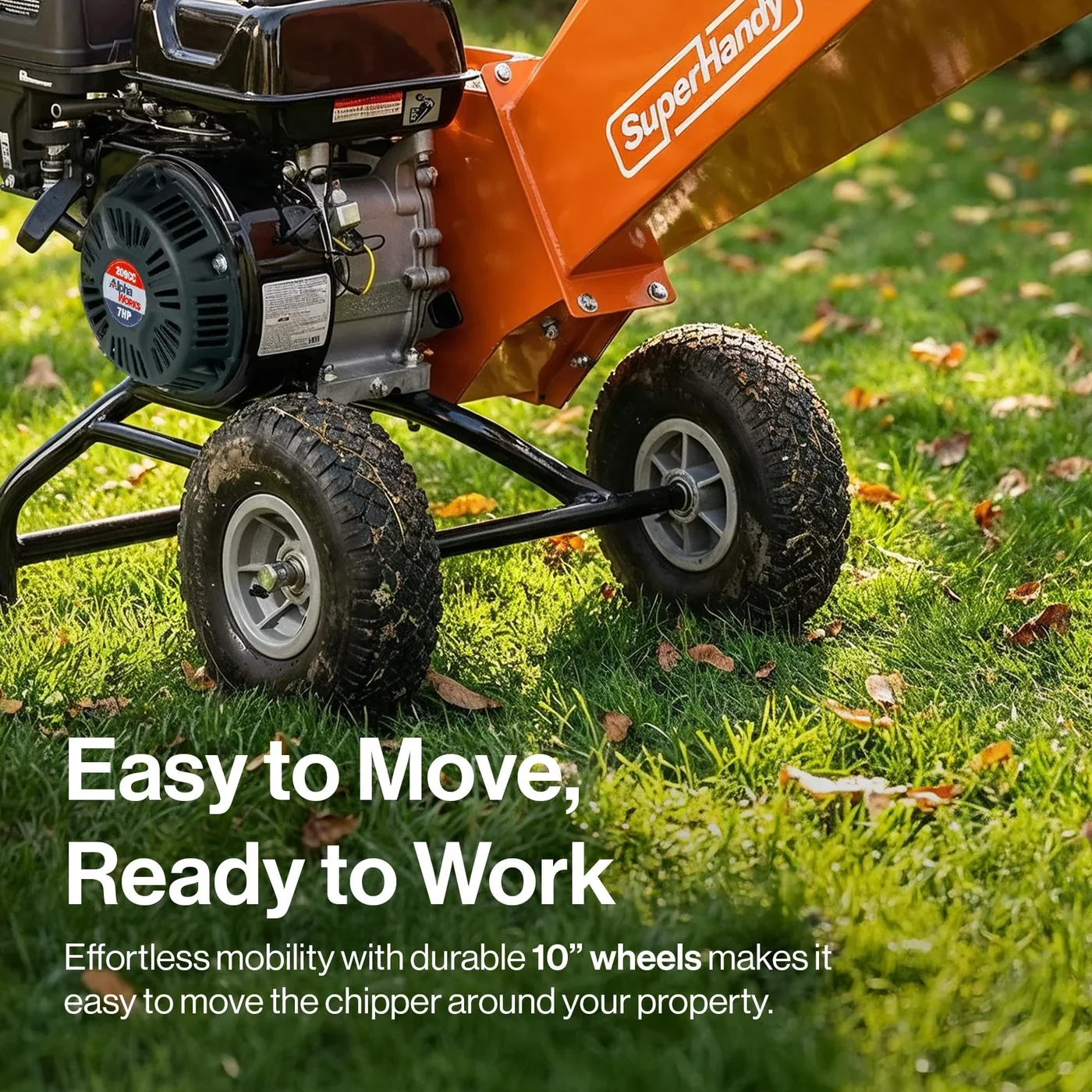 SuperHandy GBO006 wood chipper, manufacturer gallery view 6