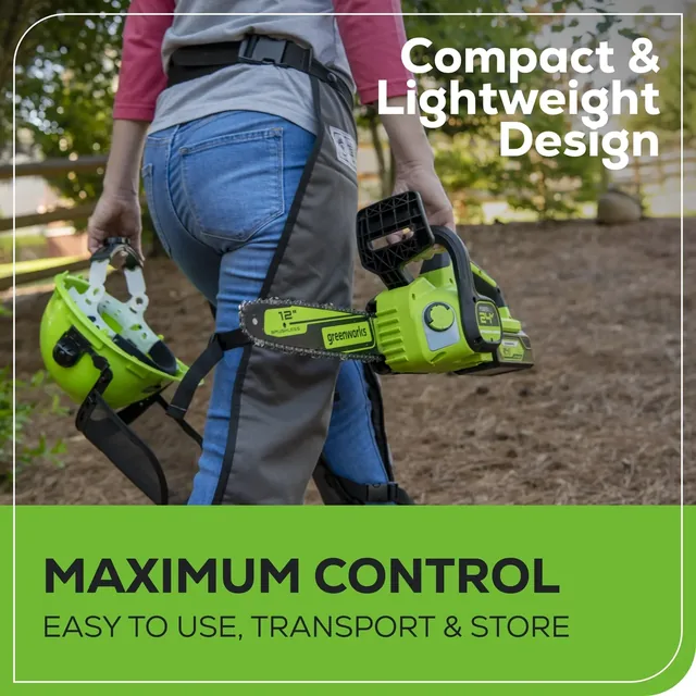 Greenworks CS24L410 chainsaw, manufacturer gallery view 6