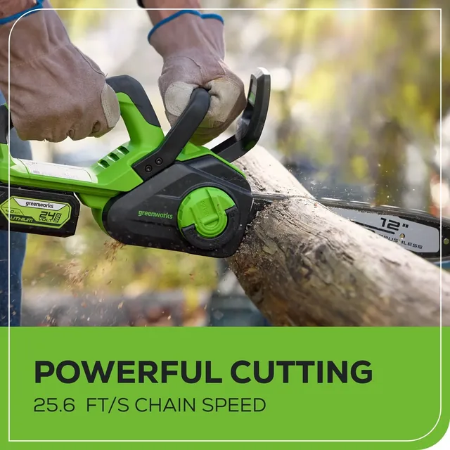 Greenworks CS24L410 chainsaw, manufacturer gallery view 5