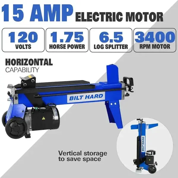 BILT HARD 6.5-ton electric log splitter, product gallery view 3