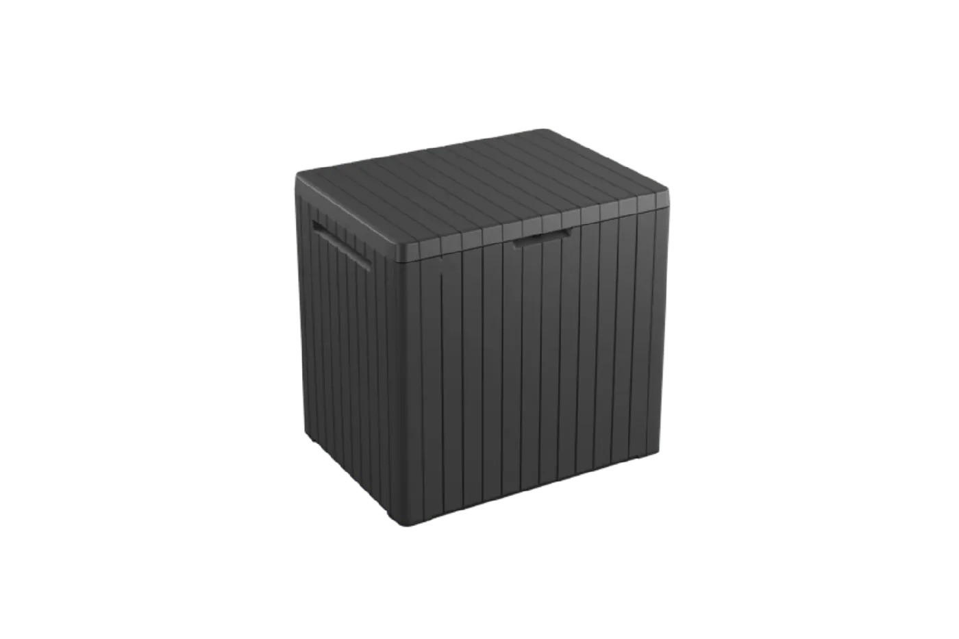 Keter City 30-gallon deck box, grey, product view 1