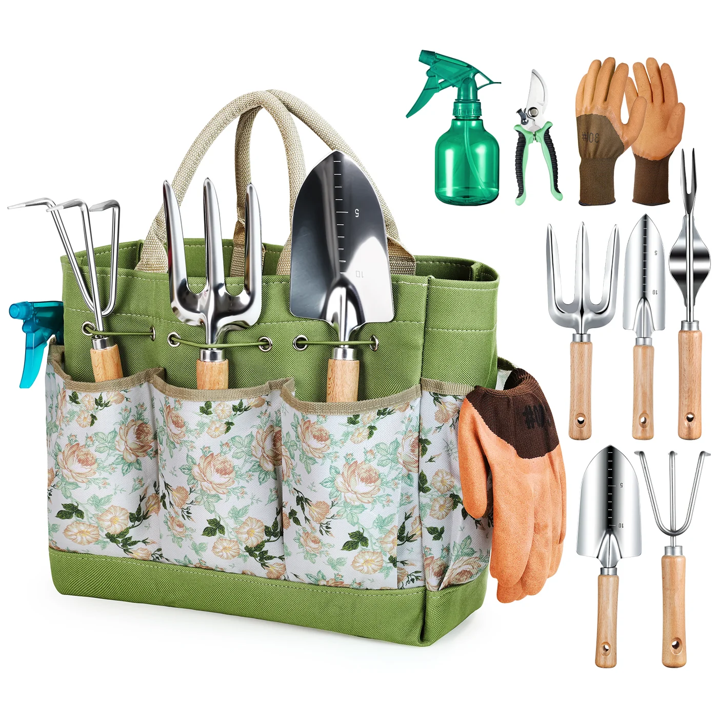 Grenebo GR001 nine-piece garden tool set, product view 1