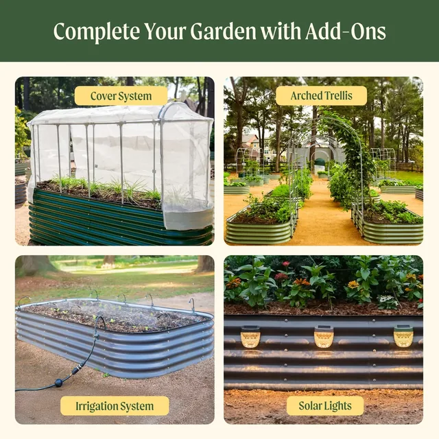 Vego 17-inch 9-in-1 raised bed manufacturer configuration and construction detail 3