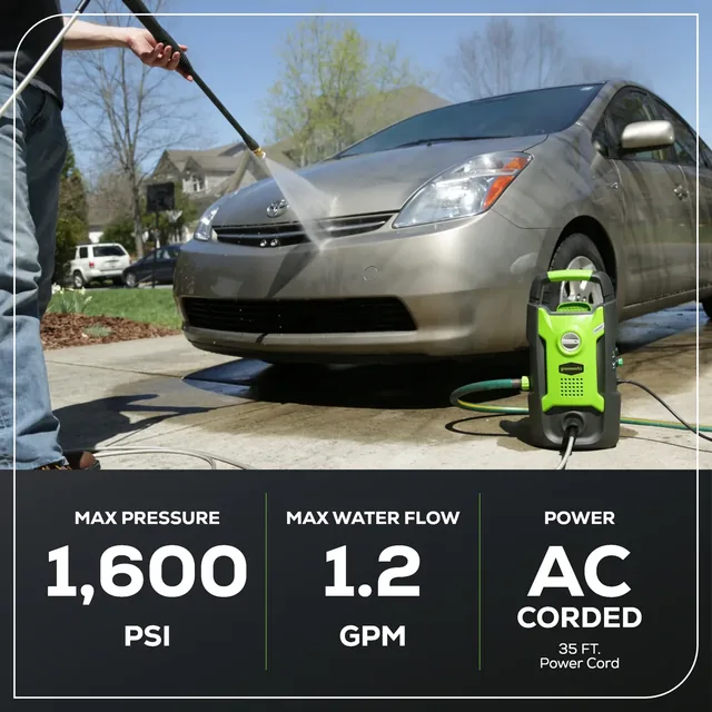 Greenworks GPW1602 pressure washer, manufacturer gallery view 4