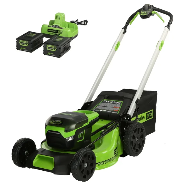 Greenworks 60V 21-inch self-propelled mower kit, product gallery view 1
