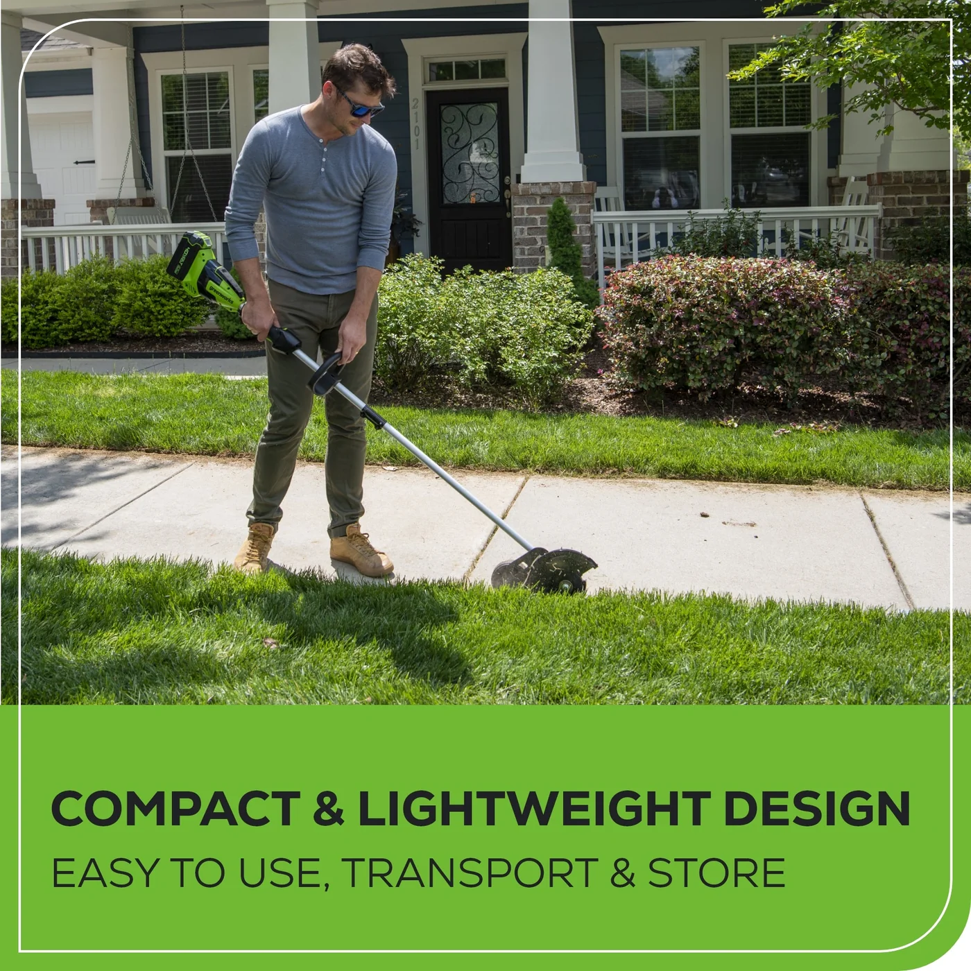 Greenworks 40V 8-inch edger kit, product gallery view 8