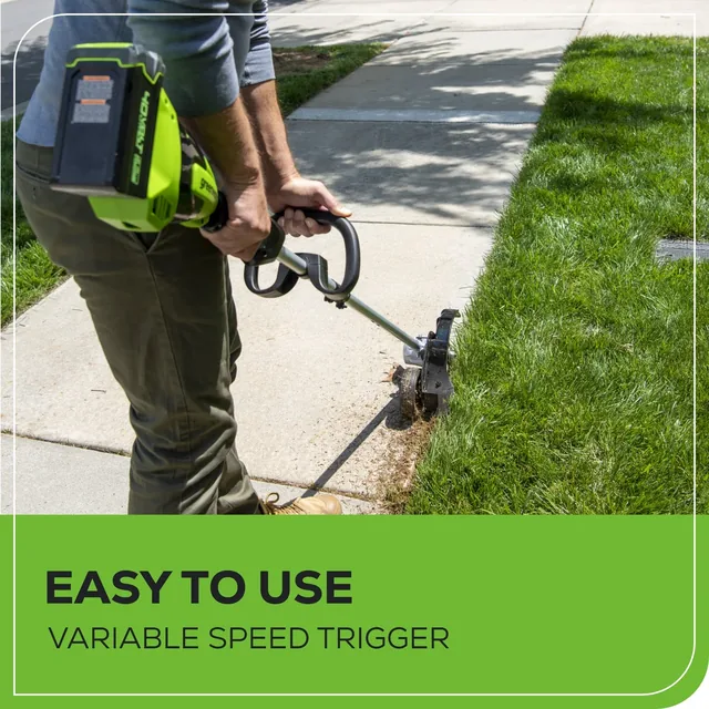 Greenworks 40V 8-inch edger kit, product gallery view 6